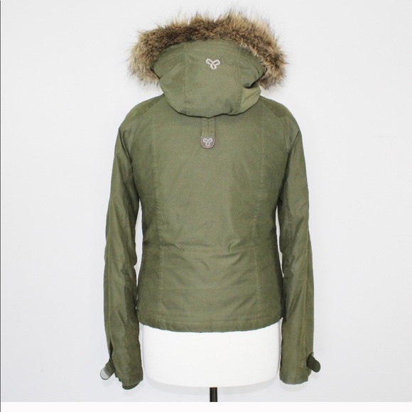 TNA Honey Ryder Vegan Olive Green Parka Aritzia - Picture 5 of 8